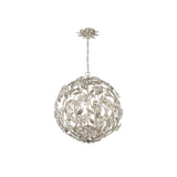 Marselle Orb Chandelier 22" Antique Silver