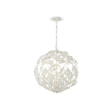 Marselle Orb Chandelier 22" Matte White