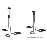 Marsh LED Pendant Medium By ET2 Convertable View