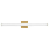 Marti LED Vanity - Large, Lacquered Brass
