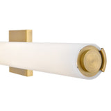 Marti LED Vanity - Large, Lacquered Brass