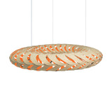 Maru Pendant Light Small Bamboo Orange By David Trubridge