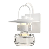 Mason Coastal Outdoor Wall Sconce Medium in Coastal White by Hubbardton Forge