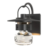 Mason Coastal Outdoor Wall Sconce - Small Coastal Black-Hubbardton Forge