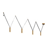 Mason Multilight Suspension Vintage Brass By Kuzco Side View