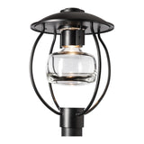 Mason Outdoor Post Lantern, shown in Coastal Black, by Hubbardton Forge