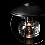 Mason Outdoor Post Lantern detail in Coastal Black, by Hubbardton Forge