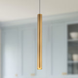 Mason Pendant Light Vintage Brass By Kuzco - Lifestyle View