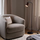 Material Floor Lamp Smoked Oak By New Works Lifestyle View 4