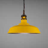 Matlock Pendant - Antique Brass / Honey Yellow
