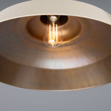 Matlock Pendant - Antique Brass / Vanilla Cream