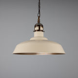 Matlock Pendant - Antique Brass / Vanilla Cream