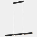 Matt Black Flo PL3 Linear Suspension by Seed Design