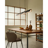 Matt Black Flo PL3 Linear Suspension by Seed Design