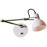 Matt Brass/Opal Laito L Opal Wall Lamp by Seed Design