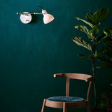 Matt Brass/Opal Laito L Opal Wall Lamp by Seed Design