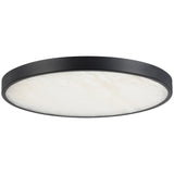 Matte Black 12inch Evelyn Flush Mount by Alora Lighting