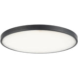 Matte Black 15inch Evelyn Flush Mount by Alora Lighting
