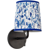 Matte Black/Blue Linen 6inch Scout Wall/Vanity Light by Alora Lighting