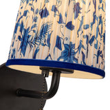 Matte Black/Blue Linen 6inch Scout Wall/Vanity Light by Alora Lighting Details