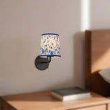 Matte Black/Blue Linen 6inch Scout Wall/Vanity Light by Alora Lighting
