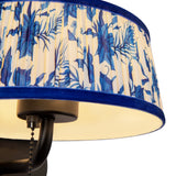 Matte Black/Blue Linen 8inch Scout Wall/Vanity Light by Alora Lighting Details
