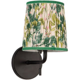 Matte Black/Green Linen 6inch Scout Wall/Vanity Light by Alora Lighting