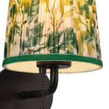 Matte Black/Green Linen 6inch Scout Wall/Vanity Light by Alora Lighting Details