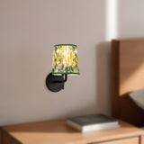 Matte Black/Green Linen 6inch Scout Wall/Vanity Light by Alora Lighting