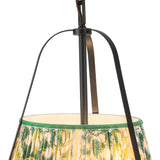 Matte Black/Green Linen Scout Pendant by Alora Lighting Details