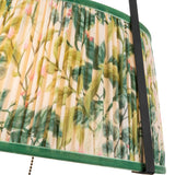 Matte Black/Green Linen Scout Pendant by Alora Lighting Details