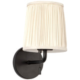 Matte Black/White Linen 6inch Scout Wall/Vanity Light by Alora Lighting