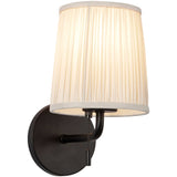 Matte Black/White Linen 6inch Scout Wall/Vanity Light by Alora Lighting
