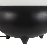 Matte Black/White Linen Rowan Table Lamp by Alora Lighting Details