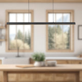 Matte Black 48inch Dottie Linear Pendant by Alora Lighting