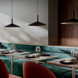 Matte Black Altura Pendant by Penta in Restaurant