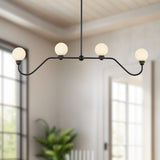 Matte Black Beckett Linear Pendant by Alora Lighting