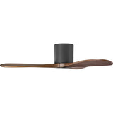 Matte Black Housing with Dark Walnut Blades Maverick smart 44" Hugger Ceiling Fan by Visual Comfort Fans