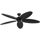 Matte Black Housing with Matte Black Blades Cruise Outdoor 60inch Ceiling Fan by Visual Comfort Fans