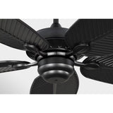 Matte Black Housing with Matte Black Blades Cruise Outdoor 60inch Ceiling Fan by Visual Comfort Fans Details
