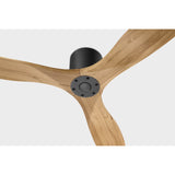 Matte Black Housing with Natural Honey Blades Maverick Smart 52inch Hugger Ceiling Fan by Visual Comfort Fans