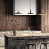 Matte Bronze Altura Pendant by Penta in Dining Area