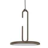 Matte Bronze Clip Pendant by Penta