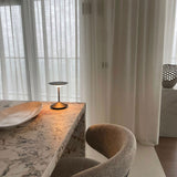Matte Bronze Narciso Portable Table Lamp by Penta