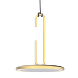 Matte Gold Clip Pendant by Penta
