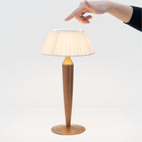 Matte Gold Flaminia Portable Table Lamp by Zafferano