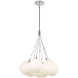 Opal Glass 17inch Bolla Chandelier by Kuzco Lighting