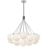 Opal Glass 28inch Bolla Chandelier by Kuzco Lighting