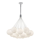 Opal Glass 28inch Bolla Chandelier by Kuzco Lighting