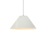 Matte White Avola Small Ceramic Pendant by Justice Design